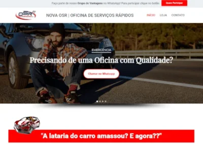 Print do Site Nova OSR - Oficina de Reparos Rápidos